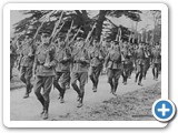 Australian Troops Marching With Fixed Bayonets Shortly After Arriving In England