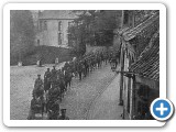 The Queens Oxfordshire Hussars Passing Through A Village 1914