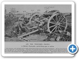 A British 18 Pounder Gun In Action On The Western Front