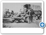 Unloading Timber To Use As Props On The Western Front