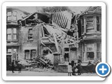 A House In Cleveland Road Hartlepool Wrecked By Shells