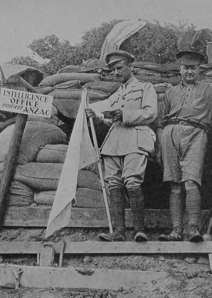 Australian Intelligence Officers Outside Their Dug-Out At Gaba Tepe