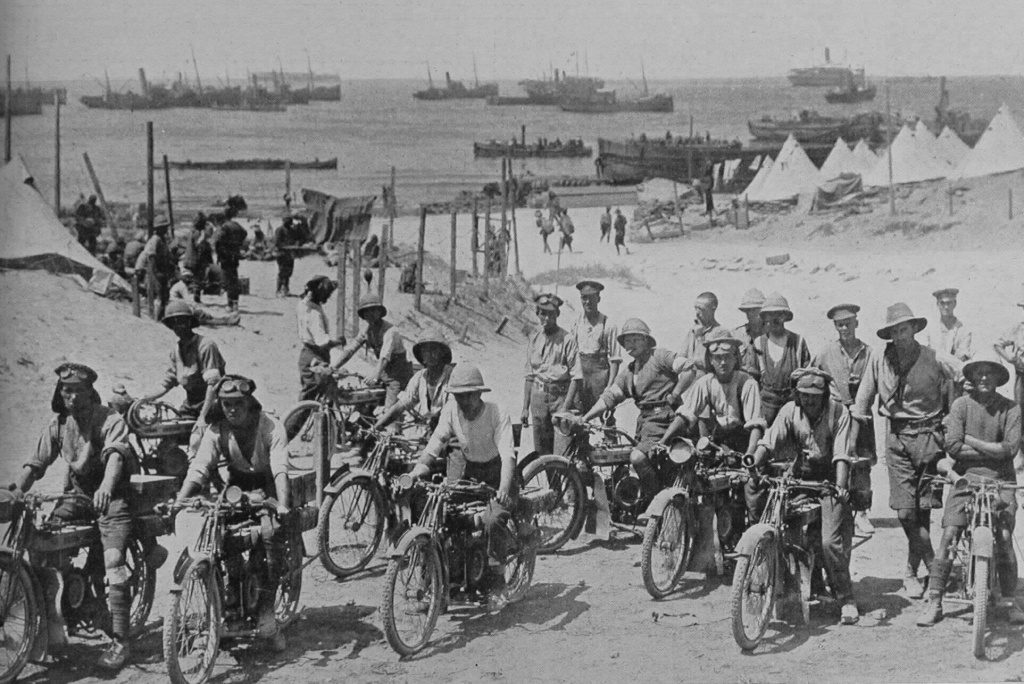Despatch Riders Of The Royal Engineers On The Gallipoli Peninsular