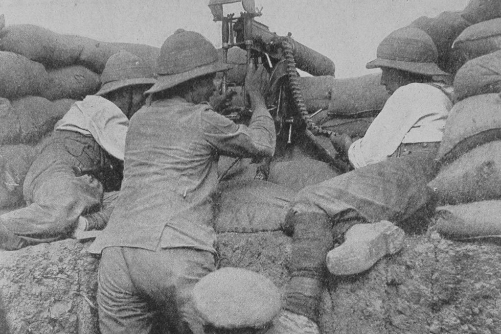 A Machine Gun In The Trenches At Gallipoli