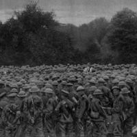A Chaplain Addressing Canadian Soldiers On Dominion Day 1917