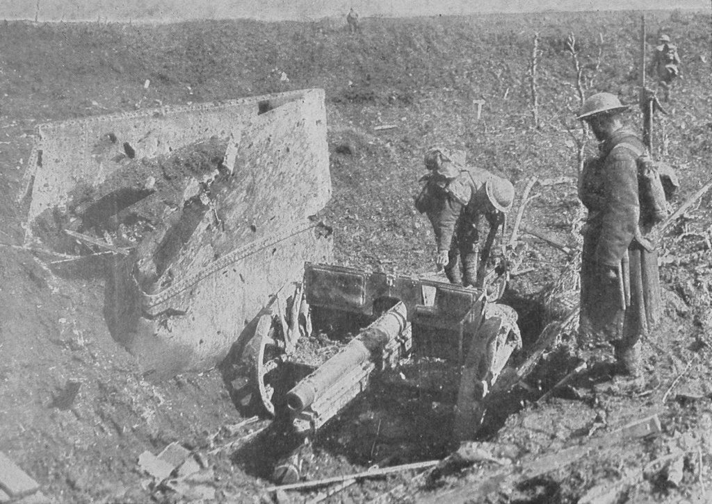 A German Gun Captured By The Canadians