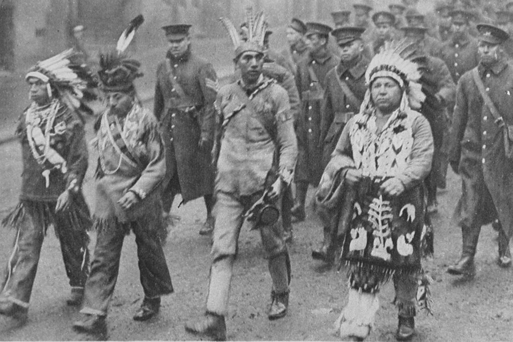 Canadian Indians Taking Part In The War