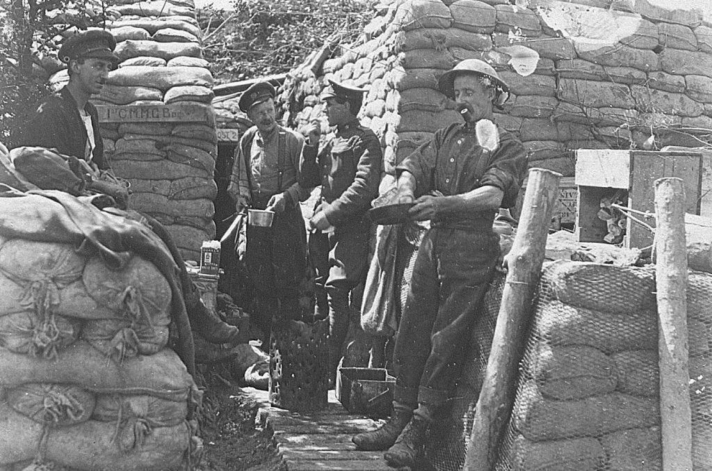 Canadian Soldiers In The Trenches