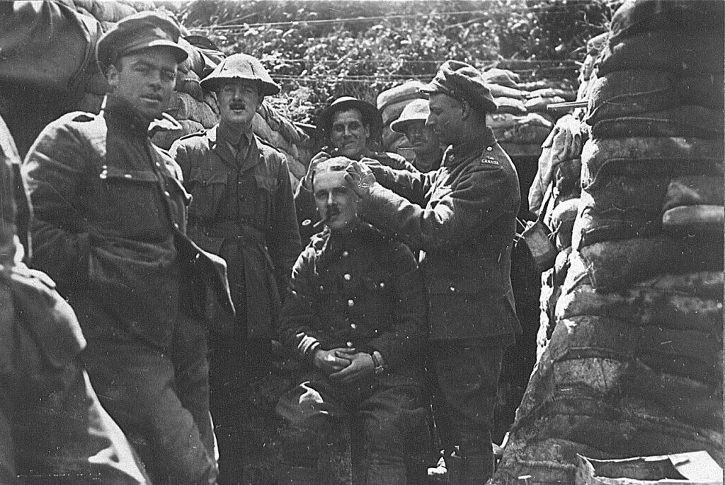 Canadian Soldiers In The Trenches