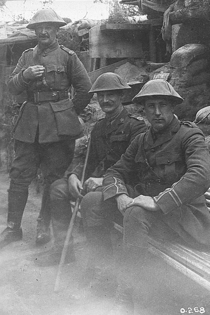 Canadian Soldiers In The Trenches