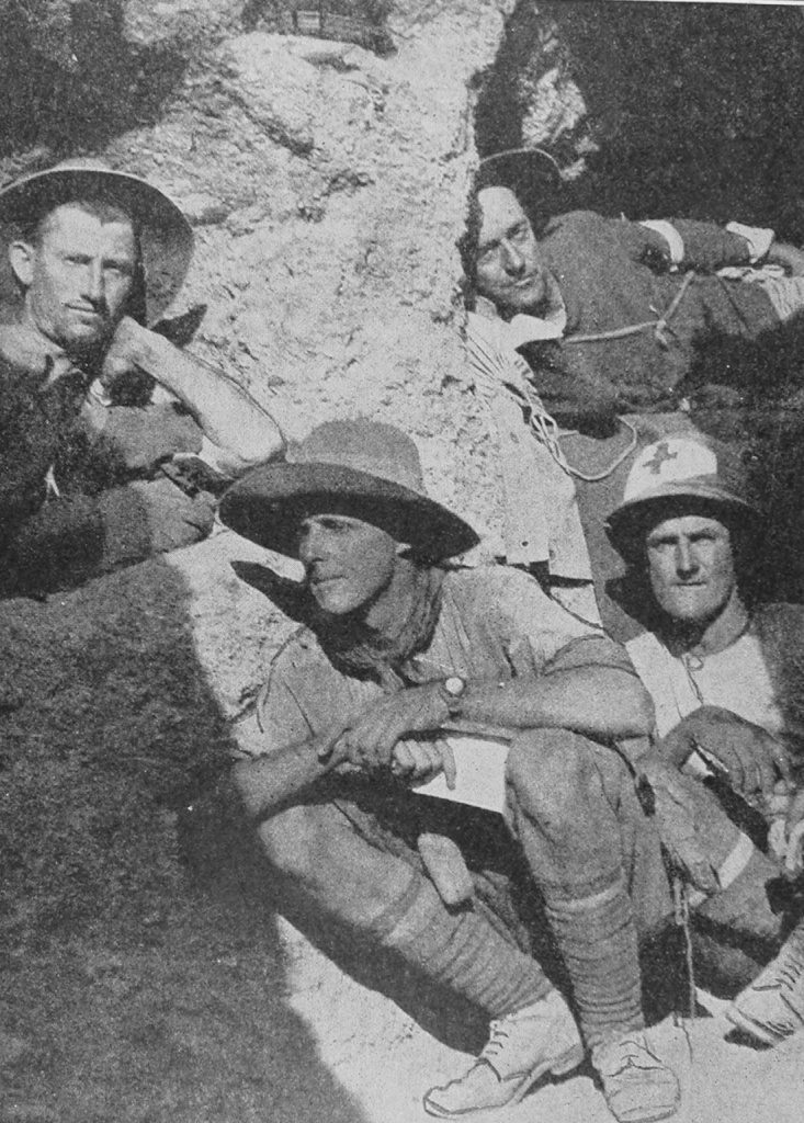 Some Men Of The Australian 10th Light Horse In Their Trenches On Gallipoli