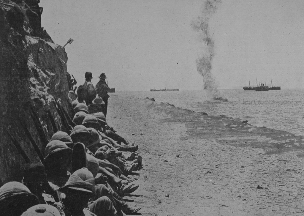 Turkish Shell Exploding In The Sea