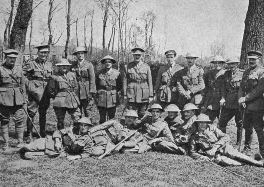 Officers Of The Newfoundland Regiment In France 1917
