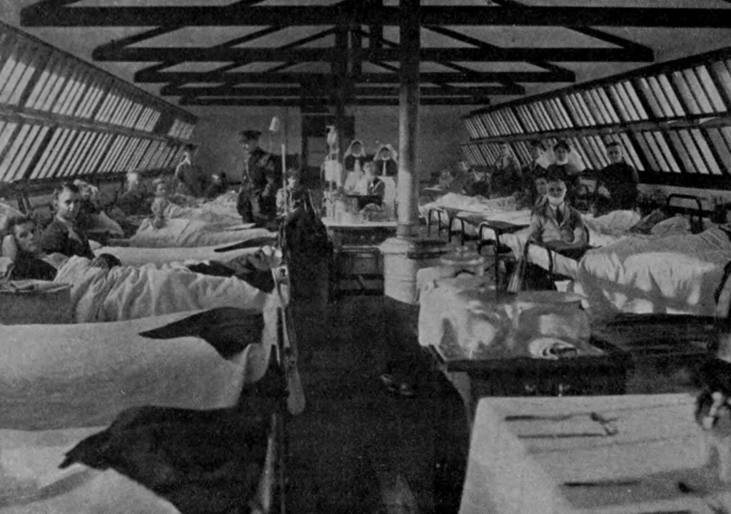 Soldiers From The Newfoundland Regiment Being Treated In The Third London General Hospital Wandsworth