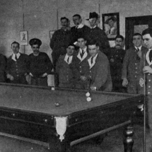 Soldiers From The Newfoundland Regiment Playing Billiards In The Third London General Hospital Wandsworth