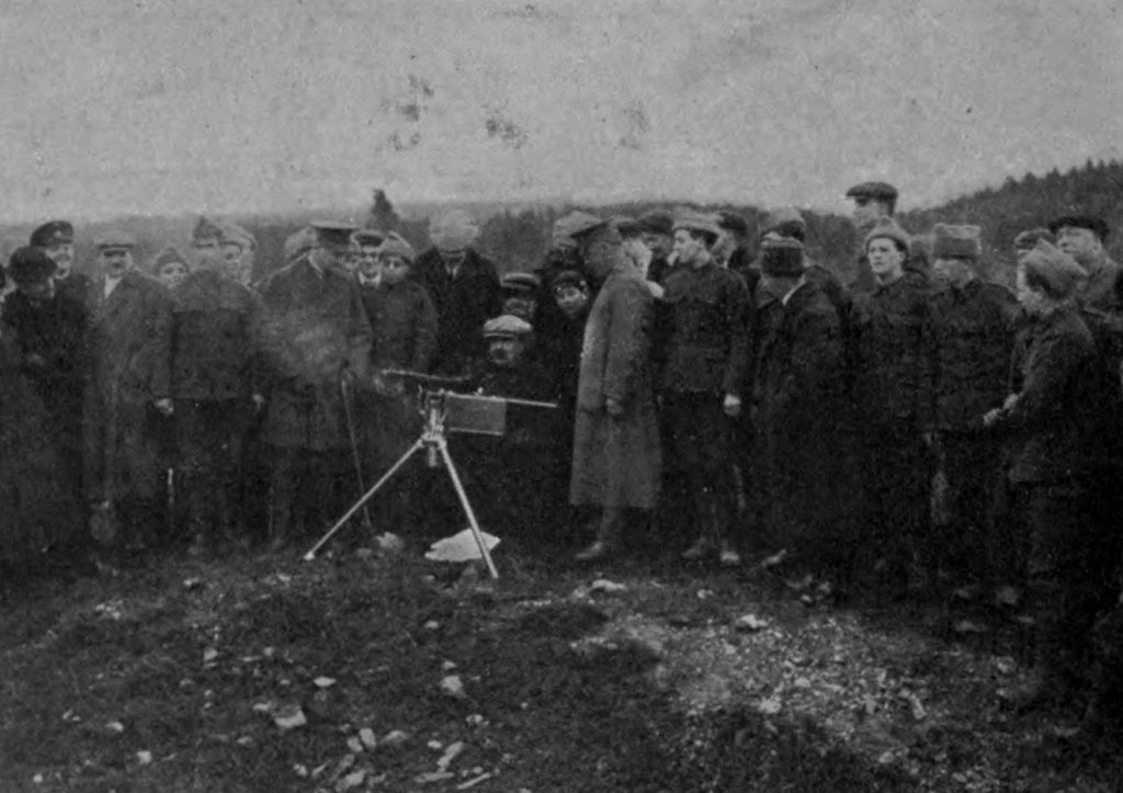 The 1st Newfoundland Regiment At Machine Gun Practice St Johns 1914