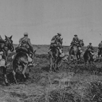 The Canadian Light Horse Going Into Action On Vimy Ridge