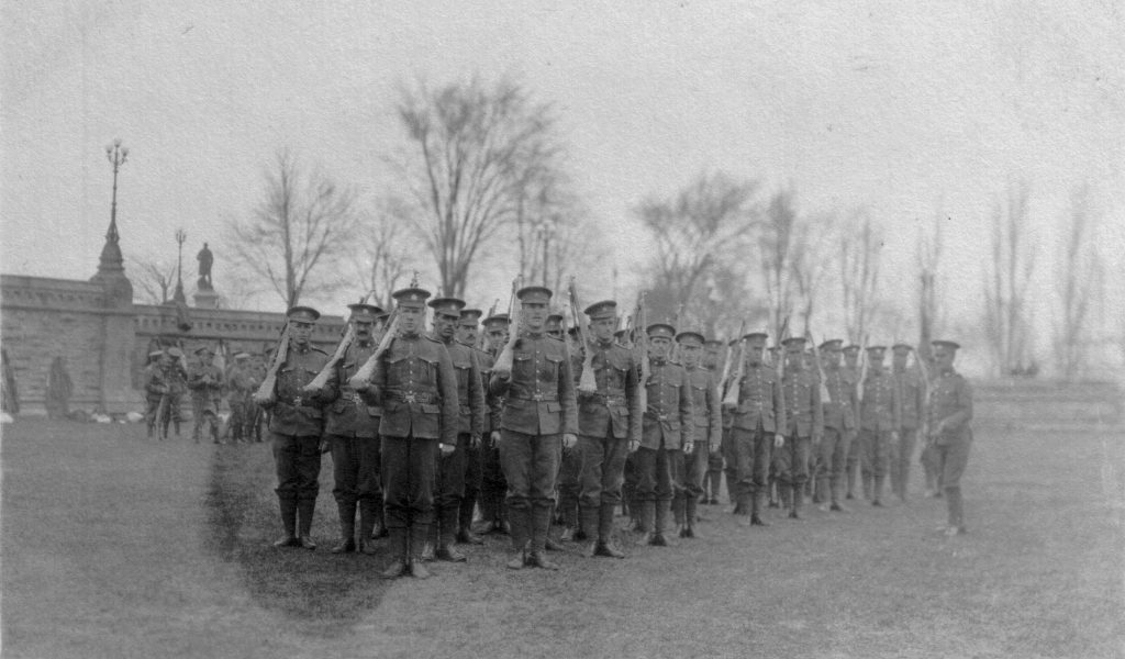38th Battalion - Company Inspection Before Going Overseas 1915