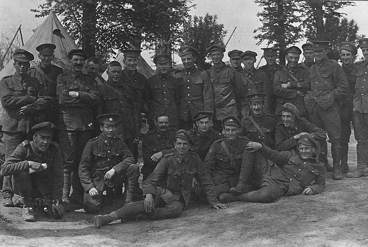 A Group Of Canadian Soldiers