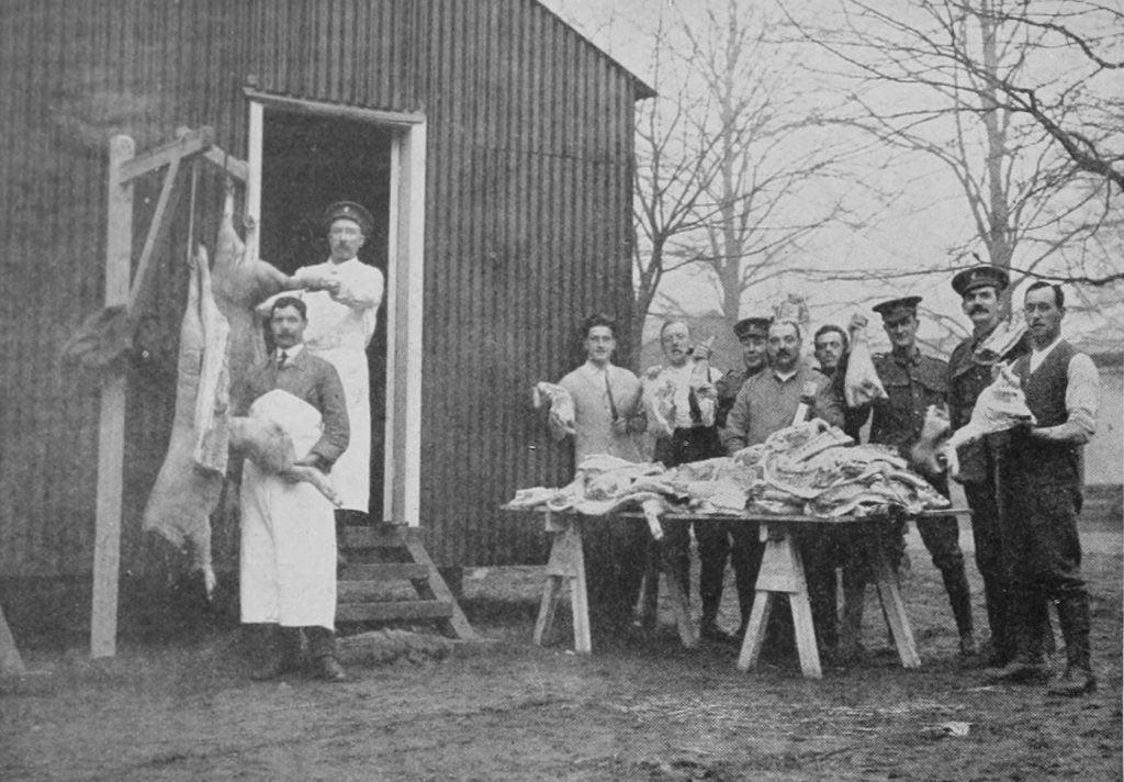 Camp Butchers Of The Sportsmans Battalion 24th Royal Fusiliers