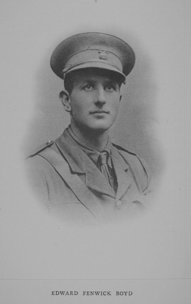 Boyd E F 2nd Lt 1st Northumberland Fusiliers